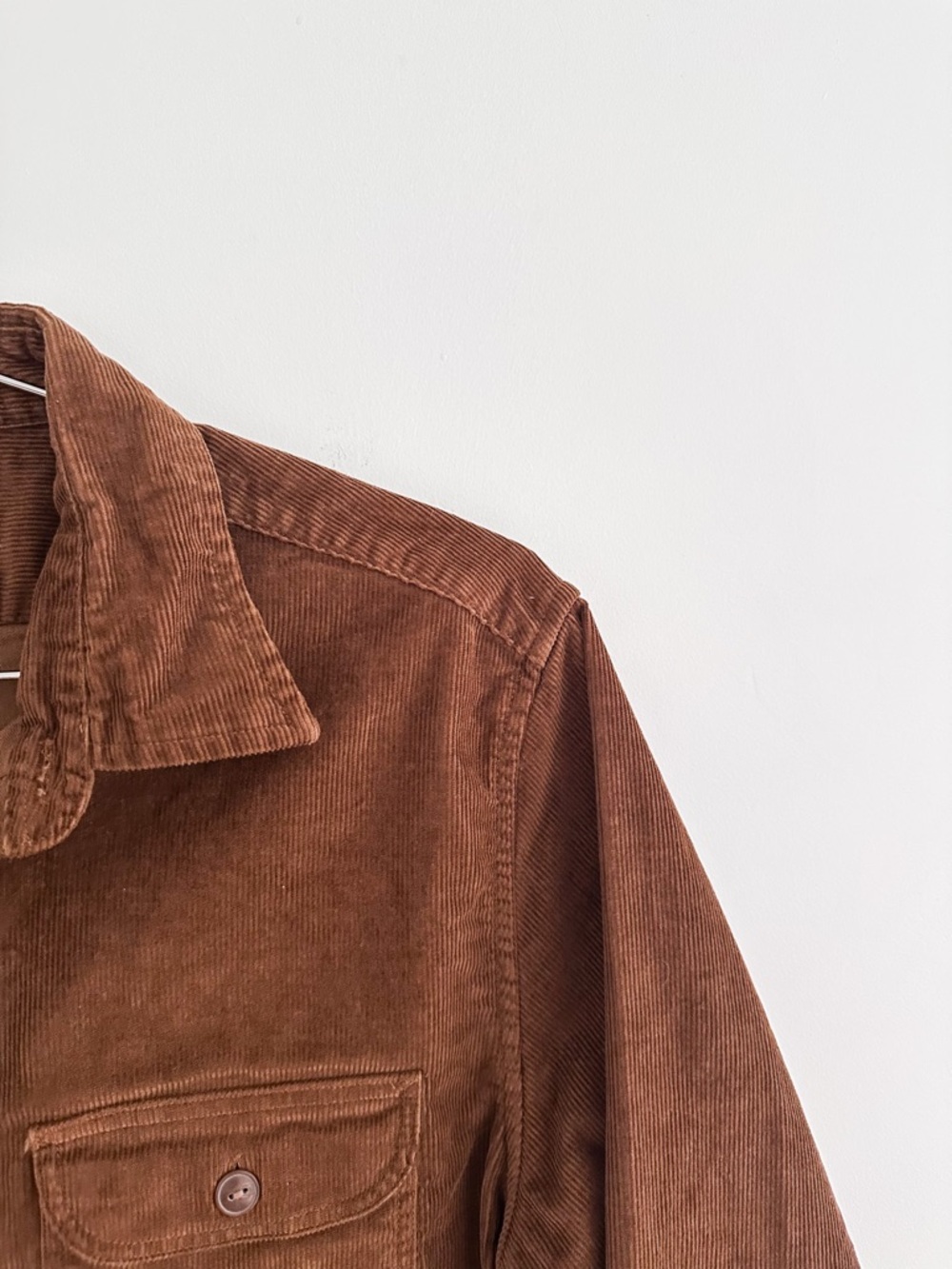 J.Crew Classic Corduroy Shirt Jacket | CPO Shacket | Rust Brown | Men's Size S - Picture 4 of 6